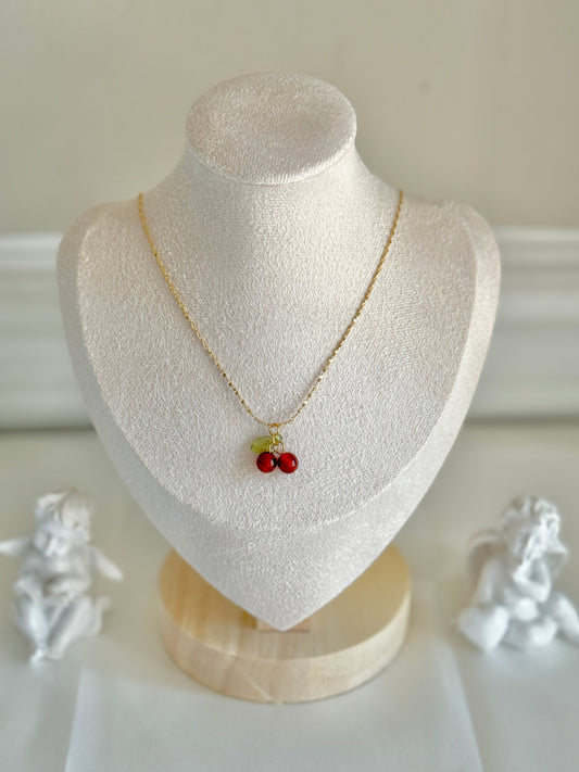 DAINTY CHERRY NECKLACE